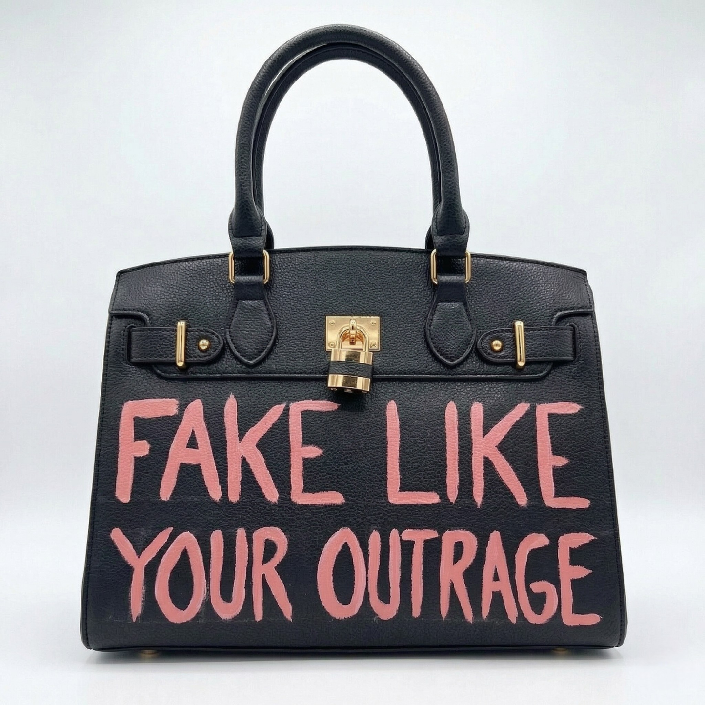 Fake Like Your Outrage - Black and Pink