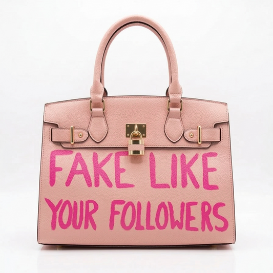 Fake Like Your Followers Bag - Pink on Pink