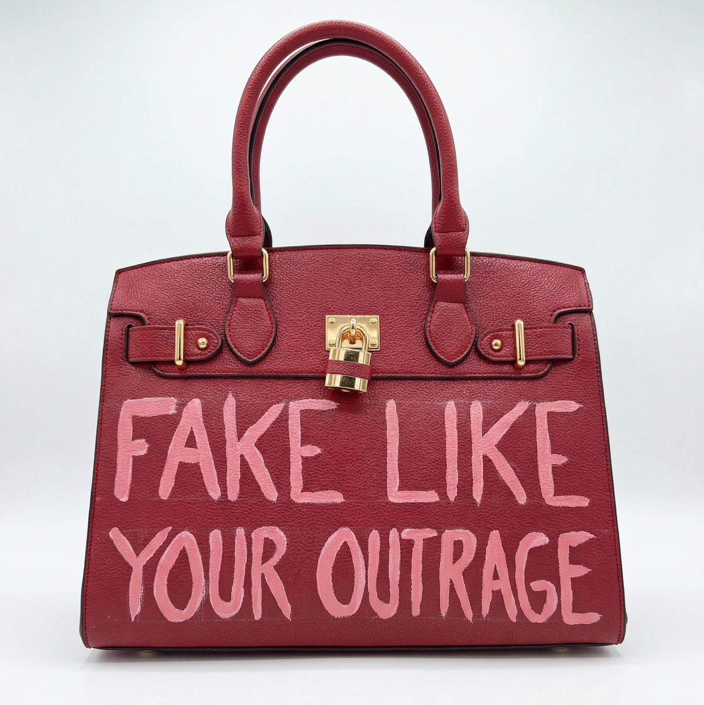 Fake Like Your Outrage - Red and Rose